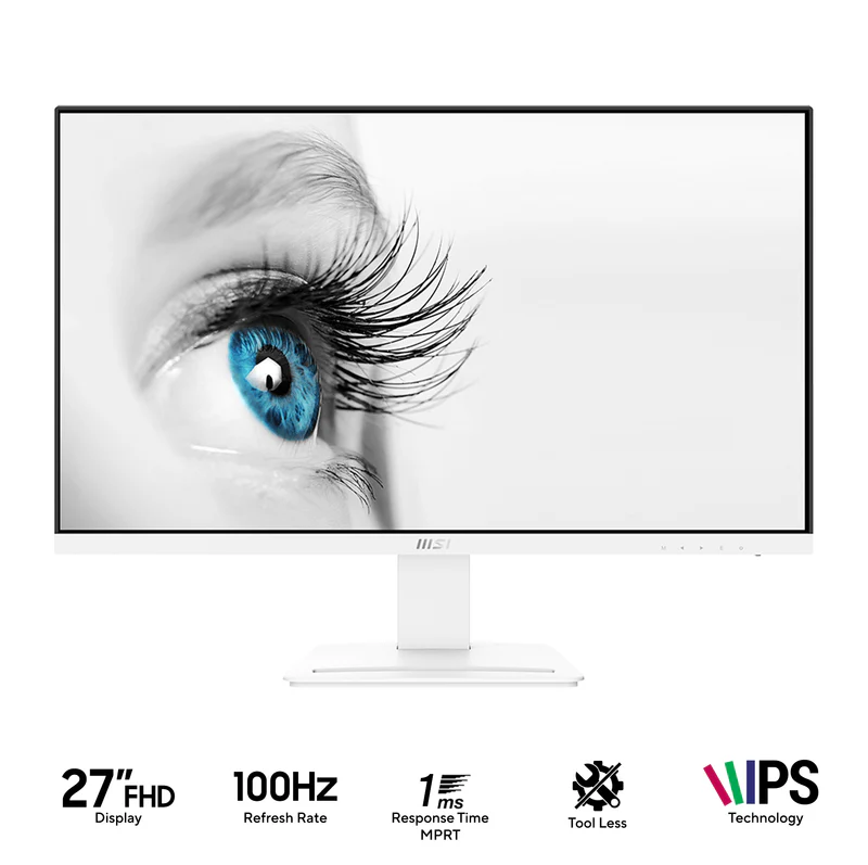 MSI Pro MP273AW White 27" IPS 100Hz 1920X1080 1ms Gaming Monitor